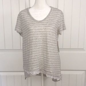 NWT Westbound Asymmetrical Tee Petite Medium